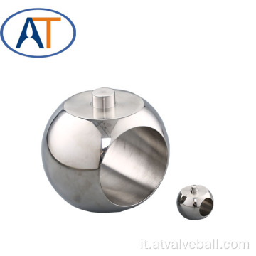 sfera di trunnion in acciaio inossidabile per valvola a sfera